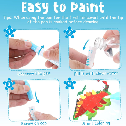 Reusable Water Coloring Book VIP