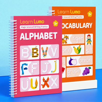 LumoTrace™ Magic Grooved Handwriting Practice Workbook for kids