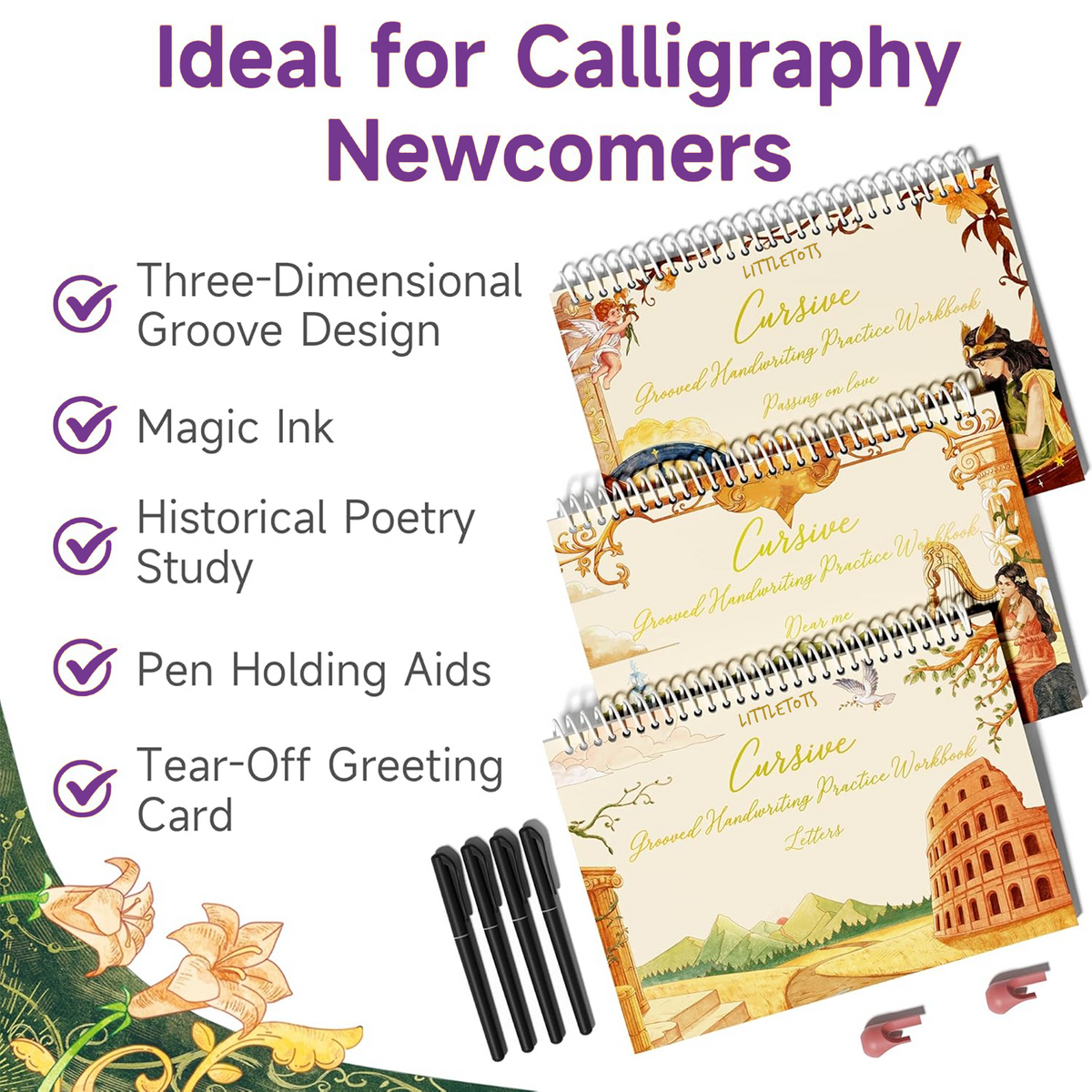 Cursive Magic Grooved Workbook: Master Elegant Writing VIP