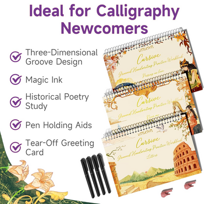 Cursive Magic Grooved Workbook: Master Elegant Writing VIP