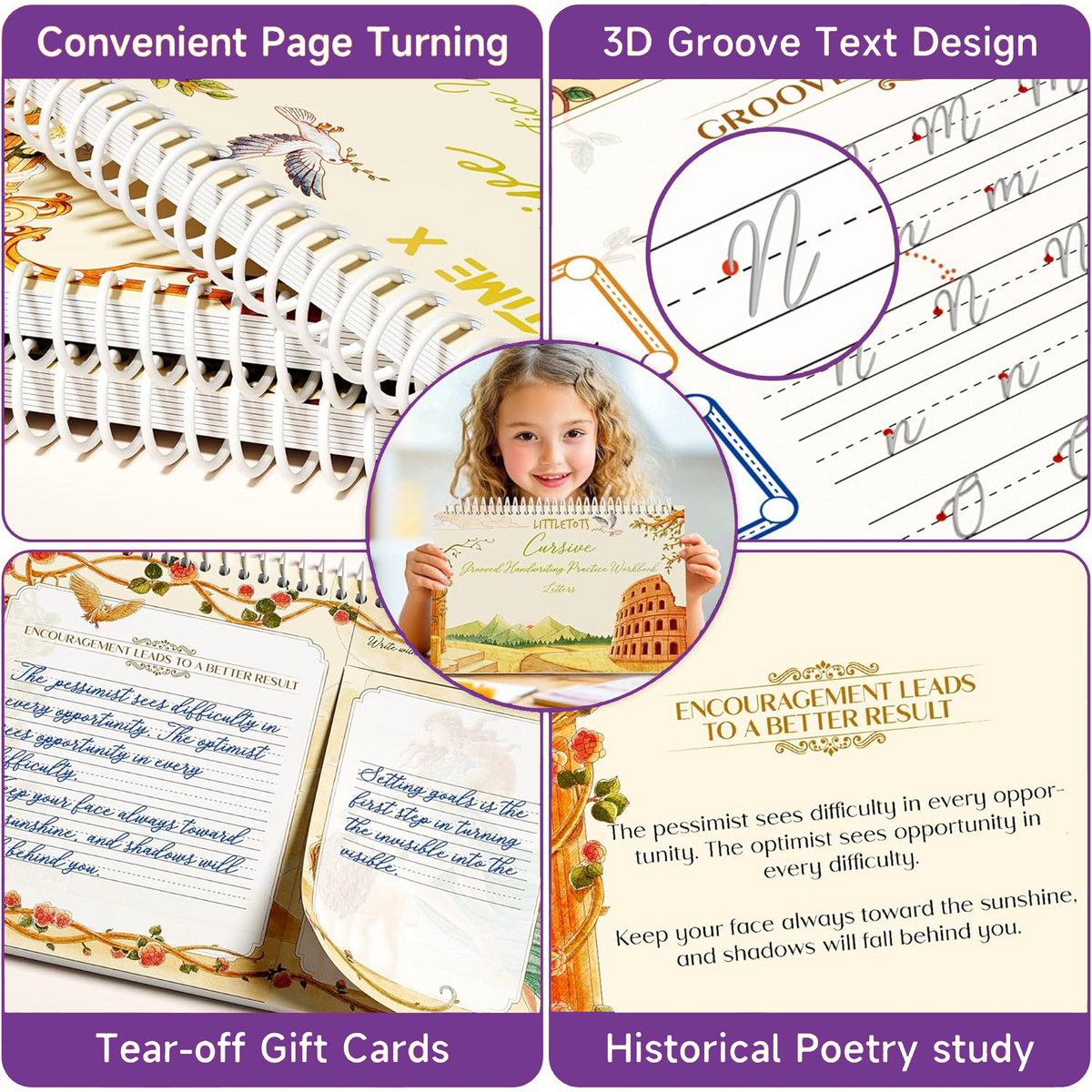 Cursive Magic Grooved Workbook: Master Elegant Writing VIP